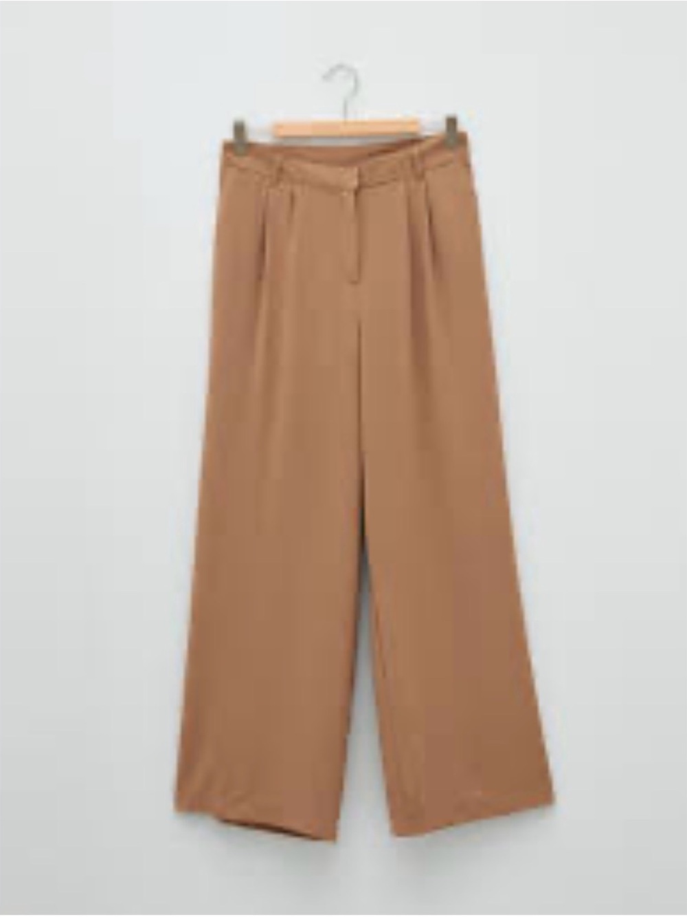 HALARA Wide Leg High-Rise Pants in Camel Brown